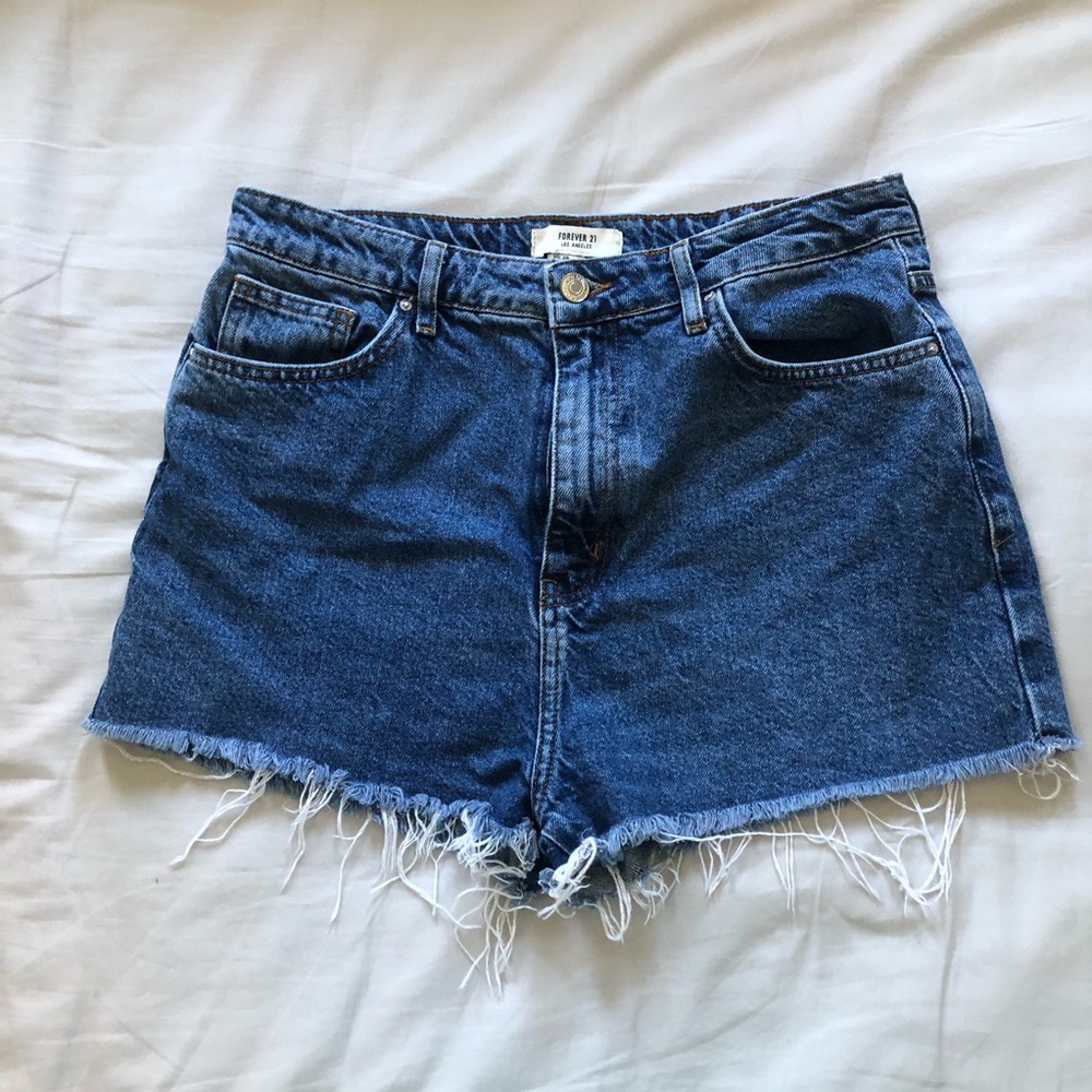 Medium Wash Jean Shorts